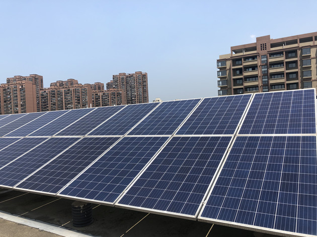 Sistema solar de 150KW para edificio residencial